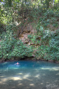 St. Herman's Blue Hole National Park (not to be confused with the Great Blue Hole) off the Hummingbird Highway in the Cayo District, Belize