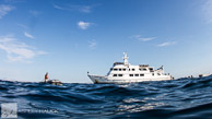 Nautilus Explorer ship and skiff